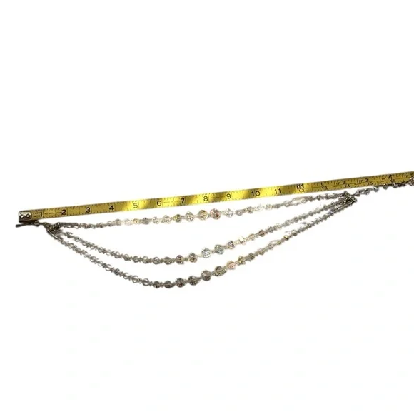 Vintage Laguna Set Necklace Bracelet Clip Earrings Aurora Borealis 1950s Parure - Picture 15 of 16